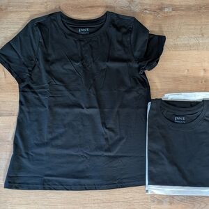 Pact Black Organic Cotton Crewneck Tee Small